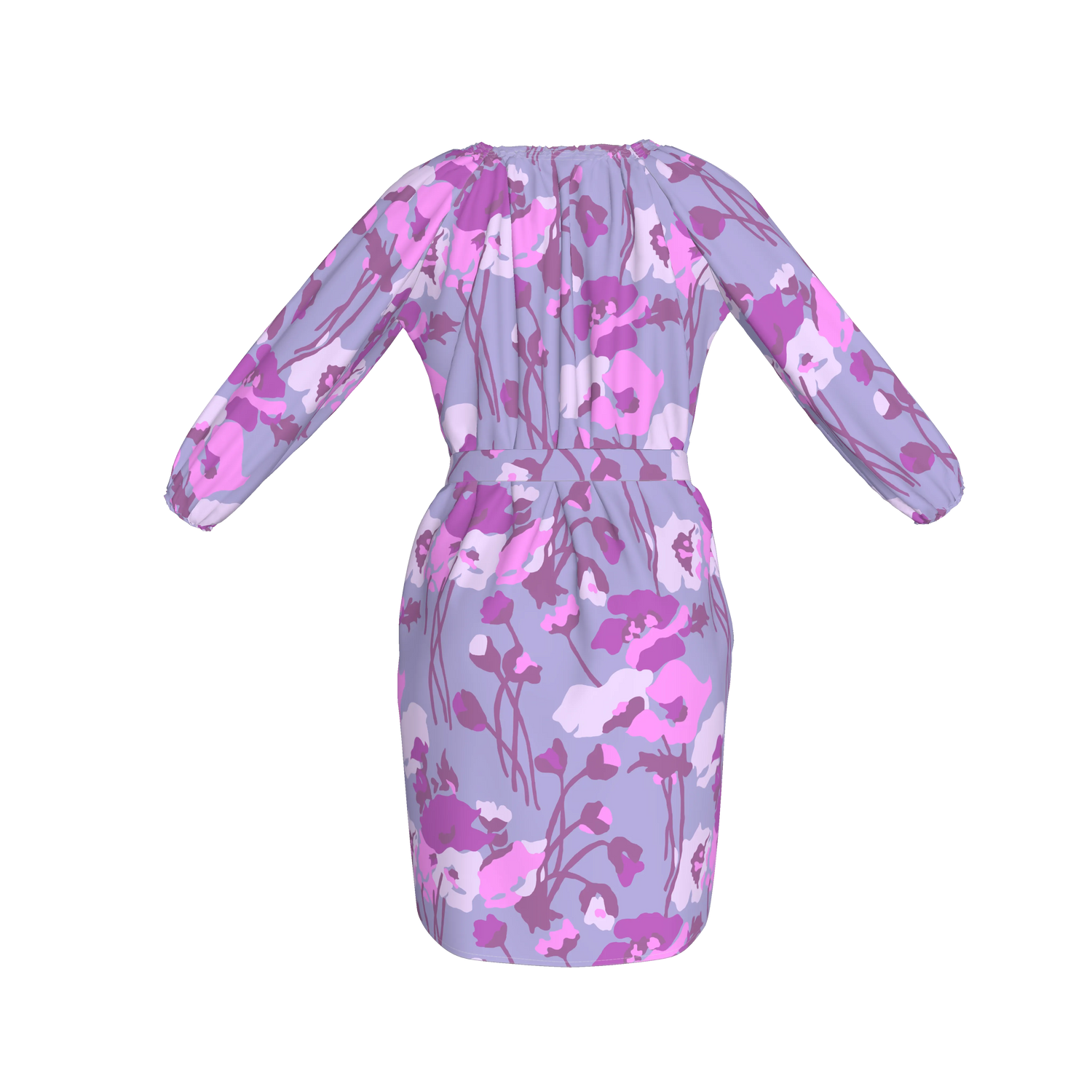 Classic Dress | Dini's Rustic Floral Pink on Pink