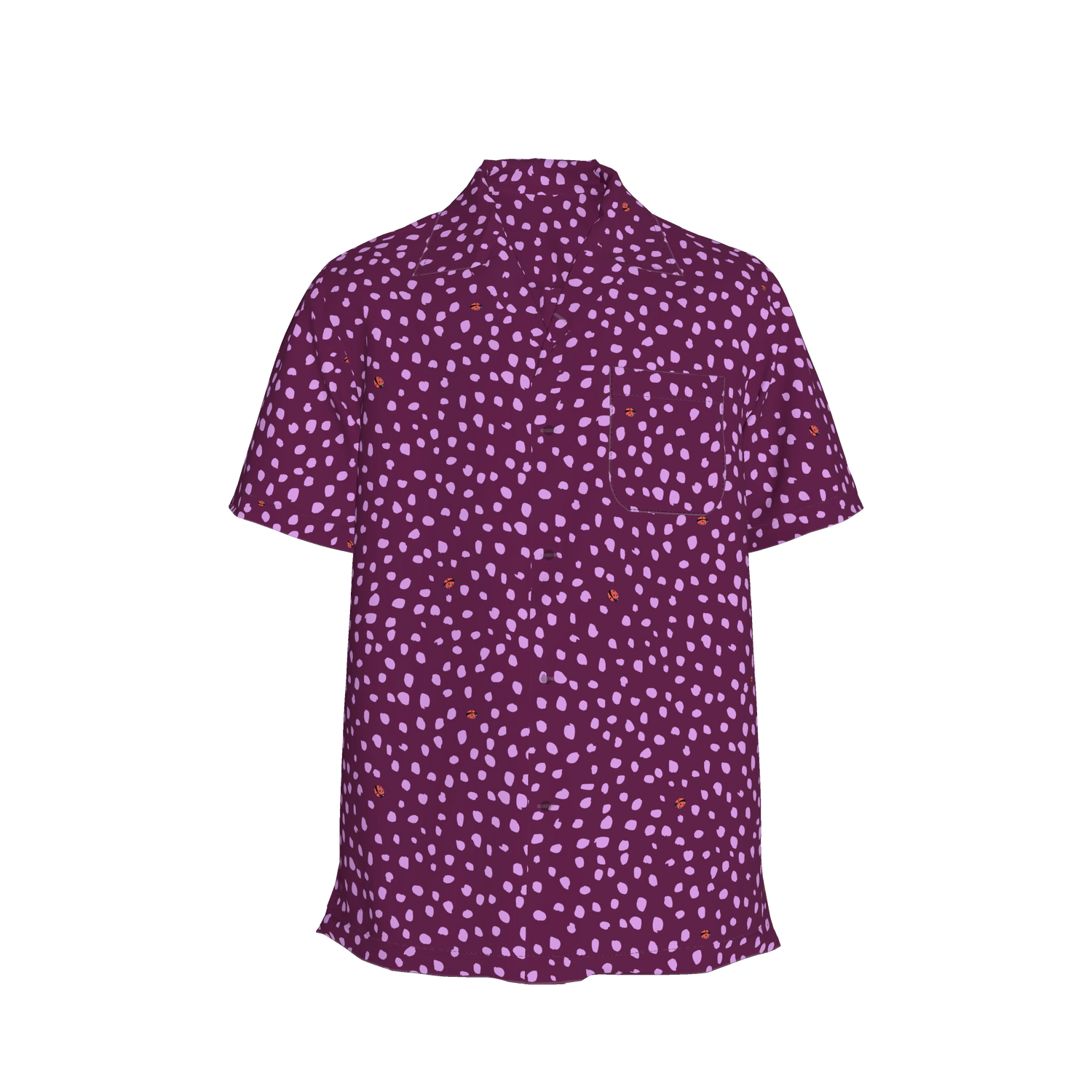 Carter Cabana Shirt | Berry Ladybug