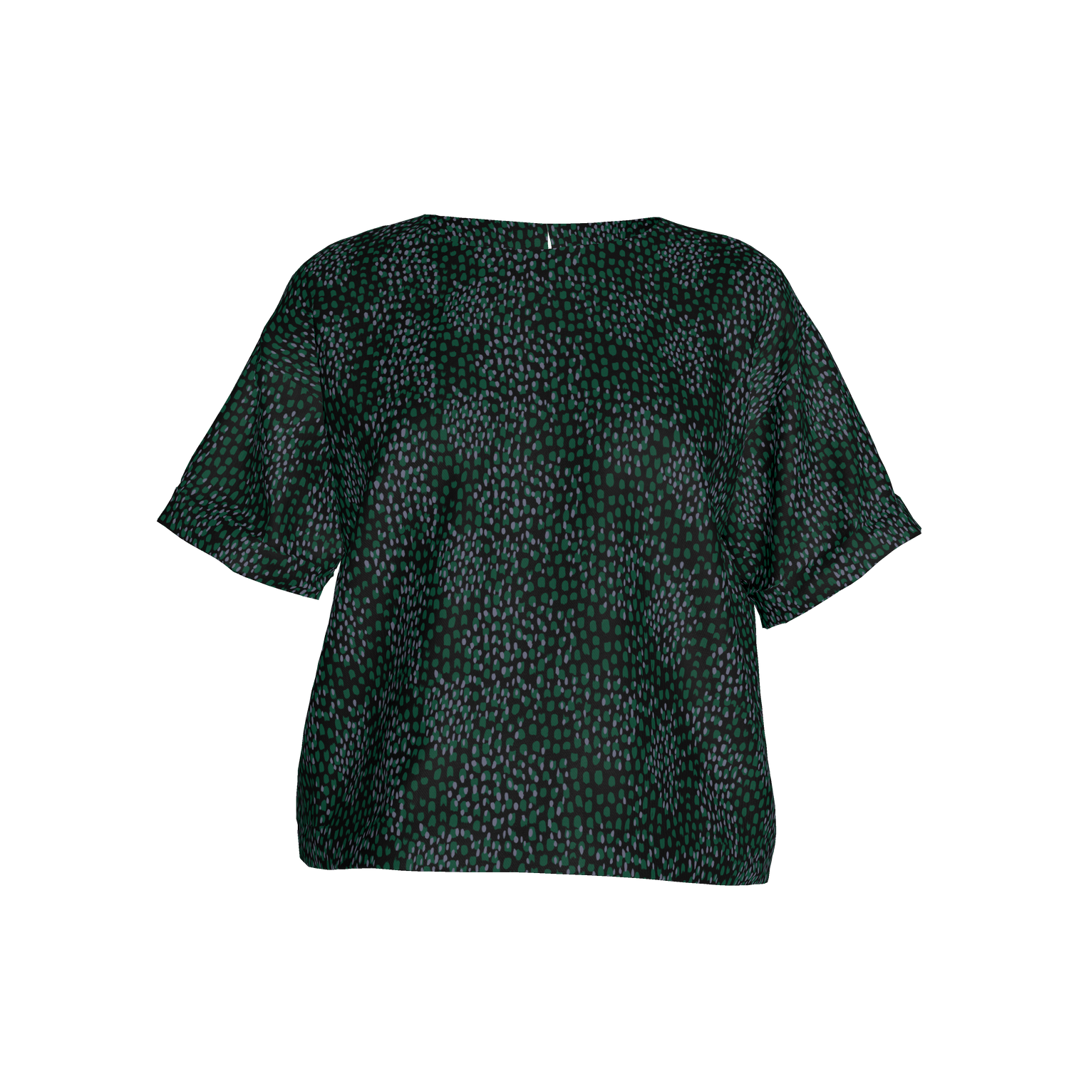 Eden Tee in Lightweight Cotton|  Emerald Spots