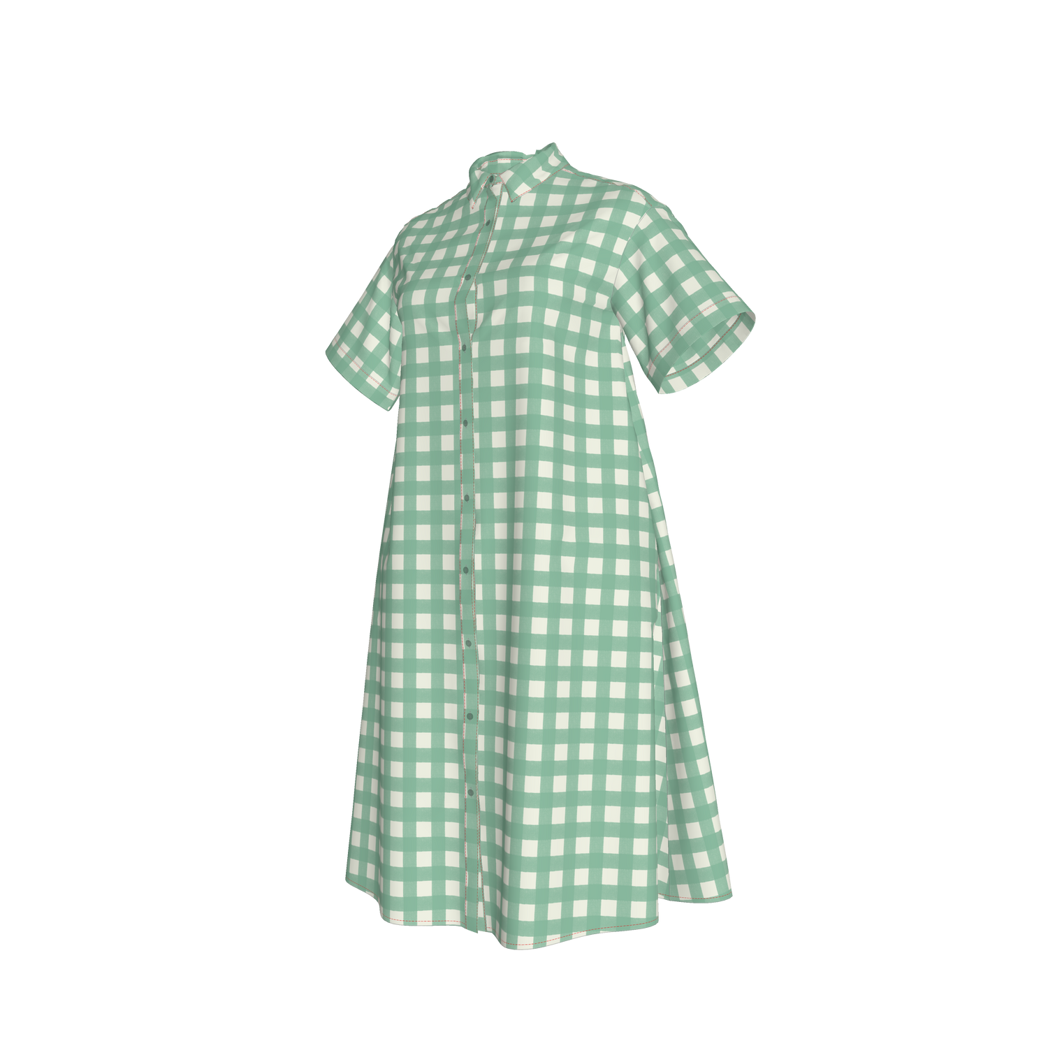 Sarah Shirtdress | Sage Gingham