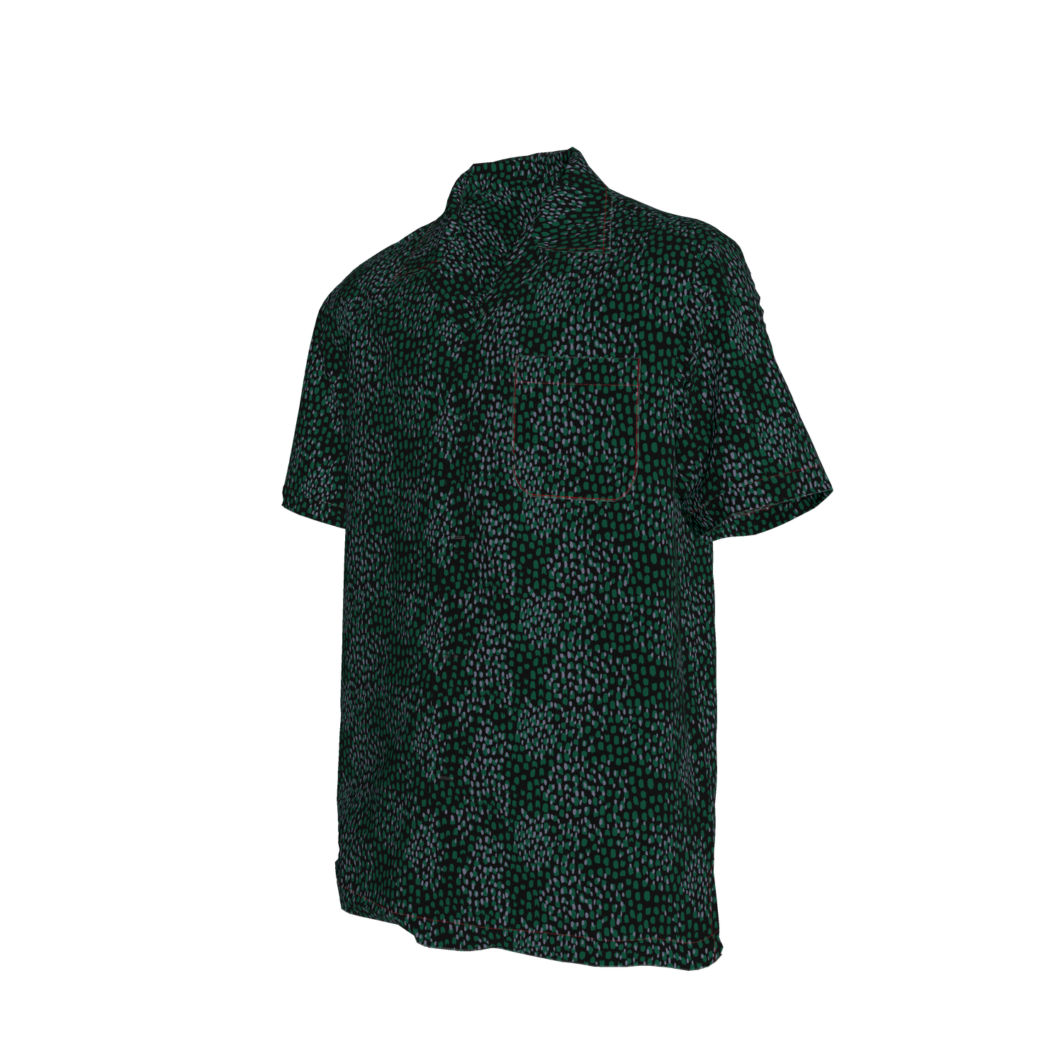 Carter Cabana Shirt | Emerald Spots