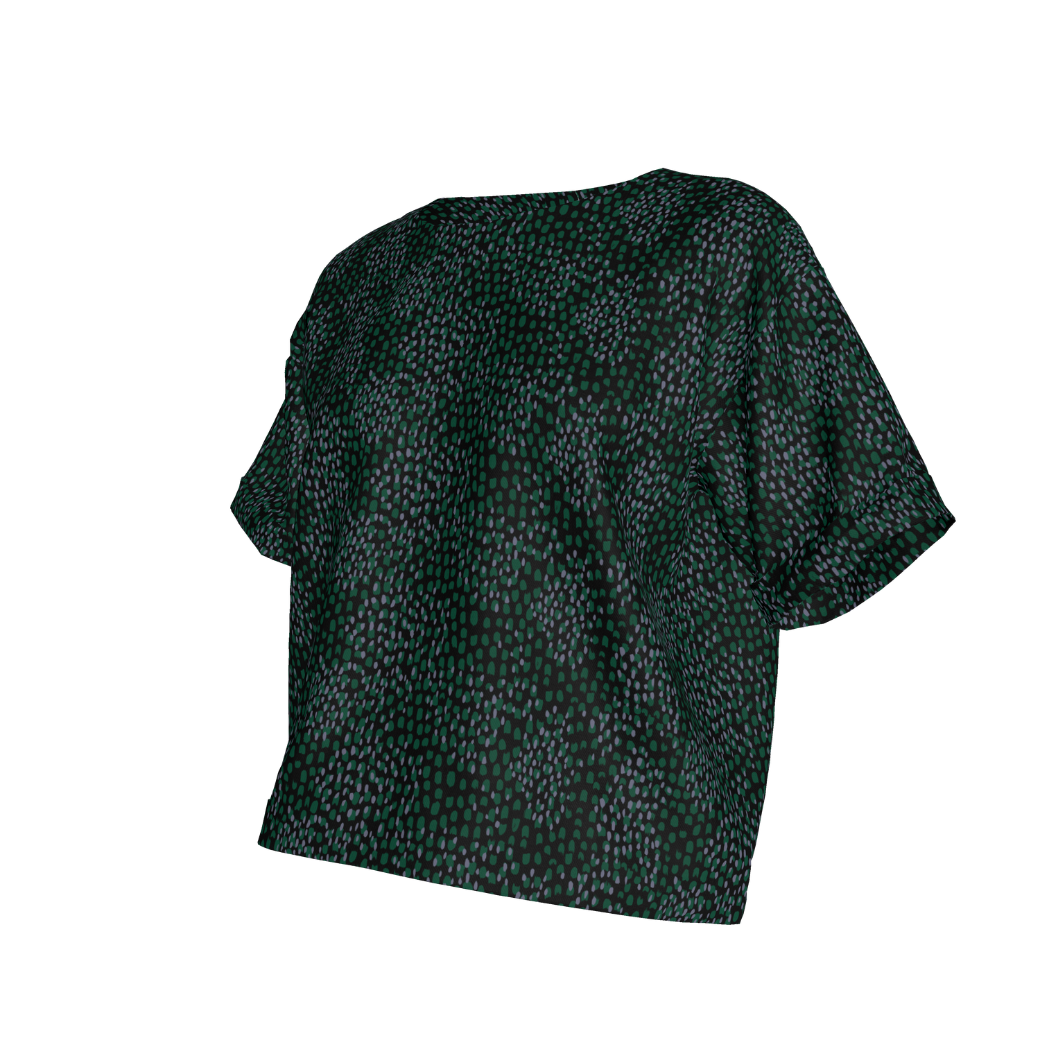Eden Tee in Lightweight Cotton|  Emerald Spots