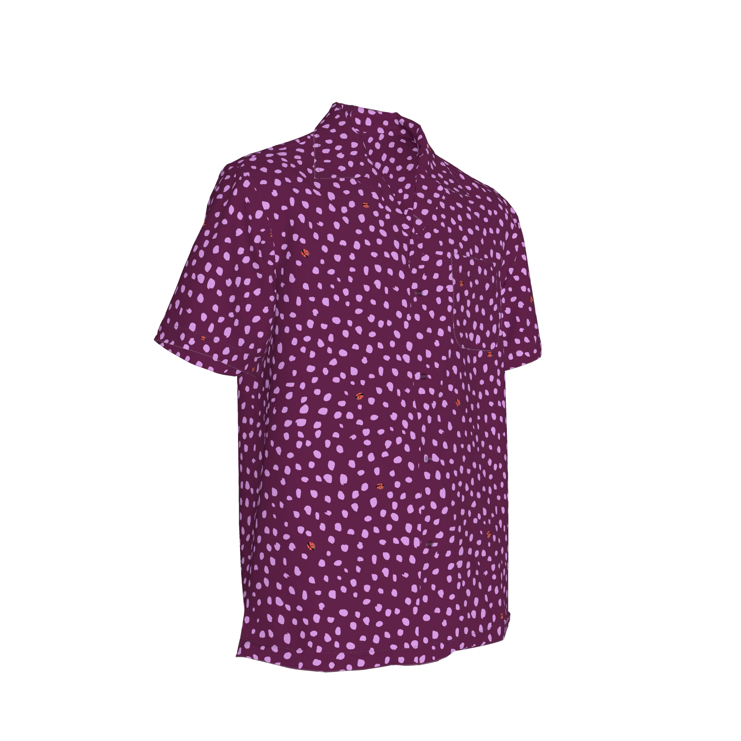 Carter Cabana Shirt | Berry Ladybug