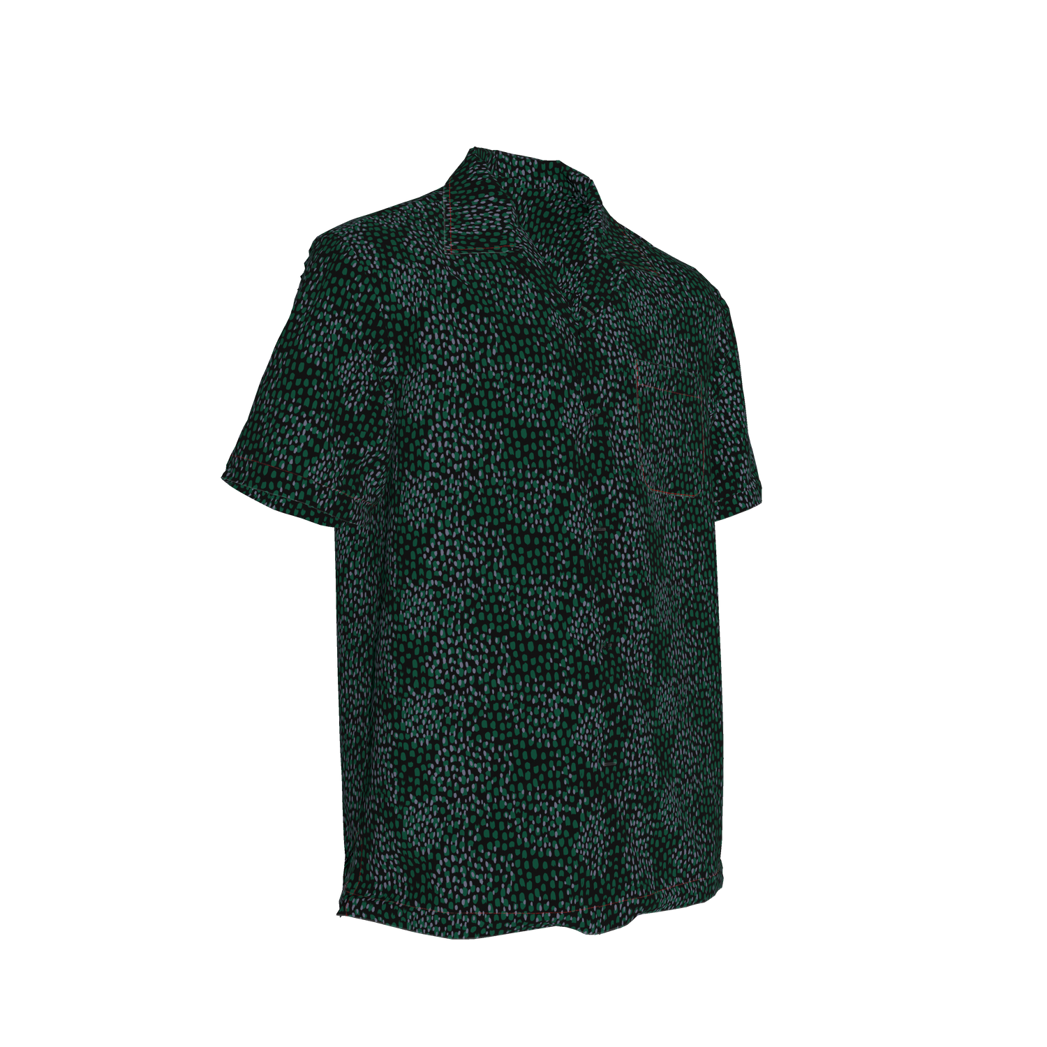 Carter Cabana Shirt | Emerald Spots