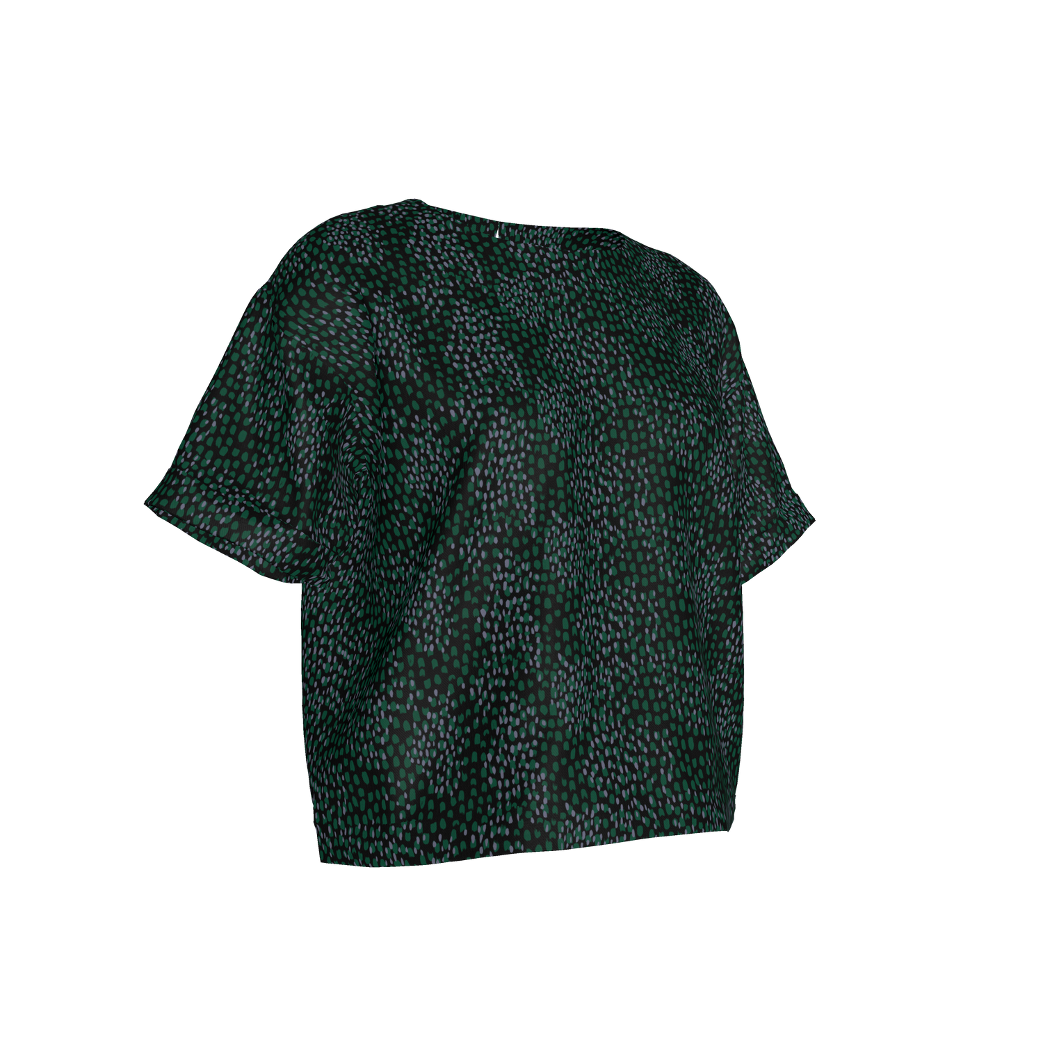 Eden Tee in Lightweight Cotton|  Emerald Spots