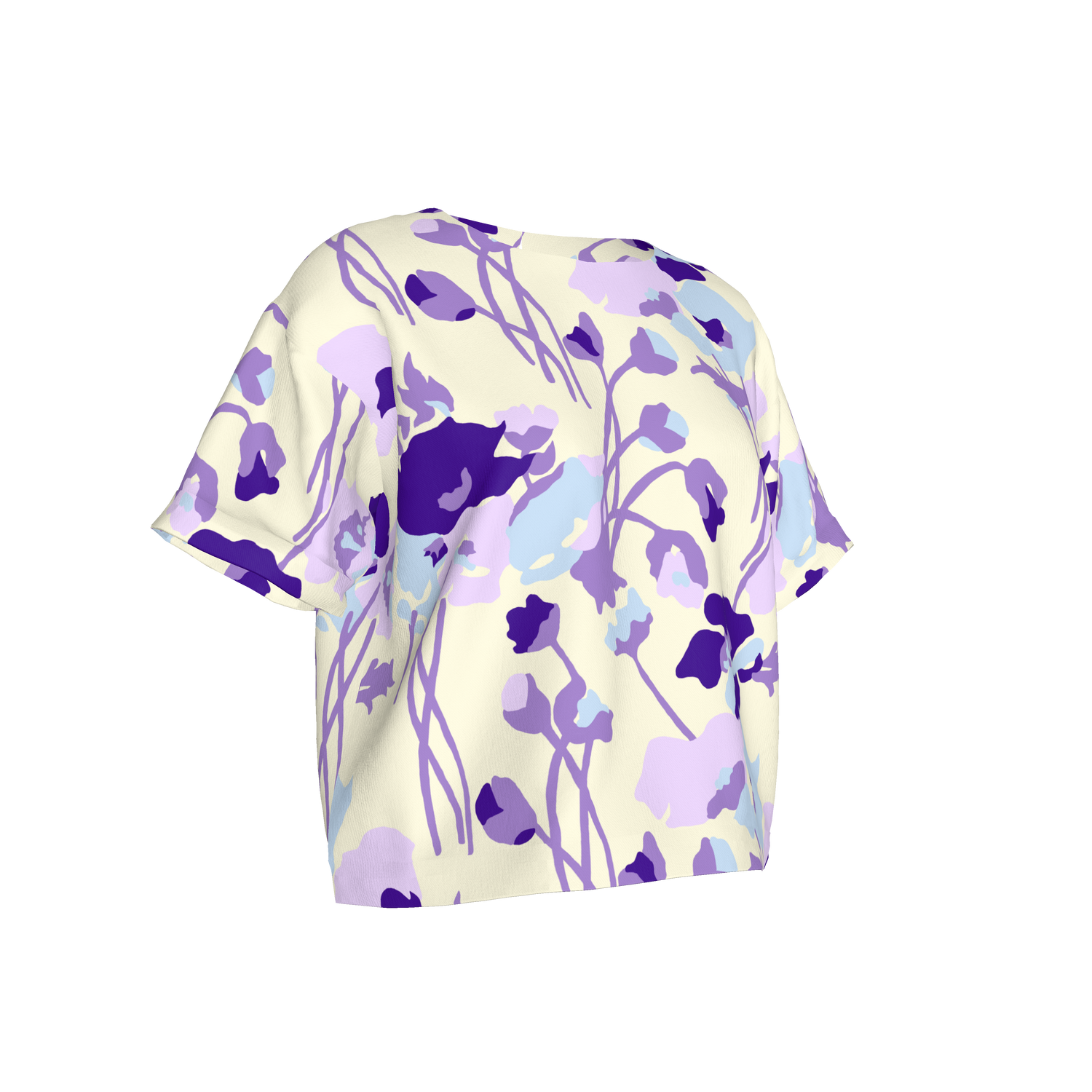 Eden Tee in Lightweight Cotton |Dini's Floral in Ecru
