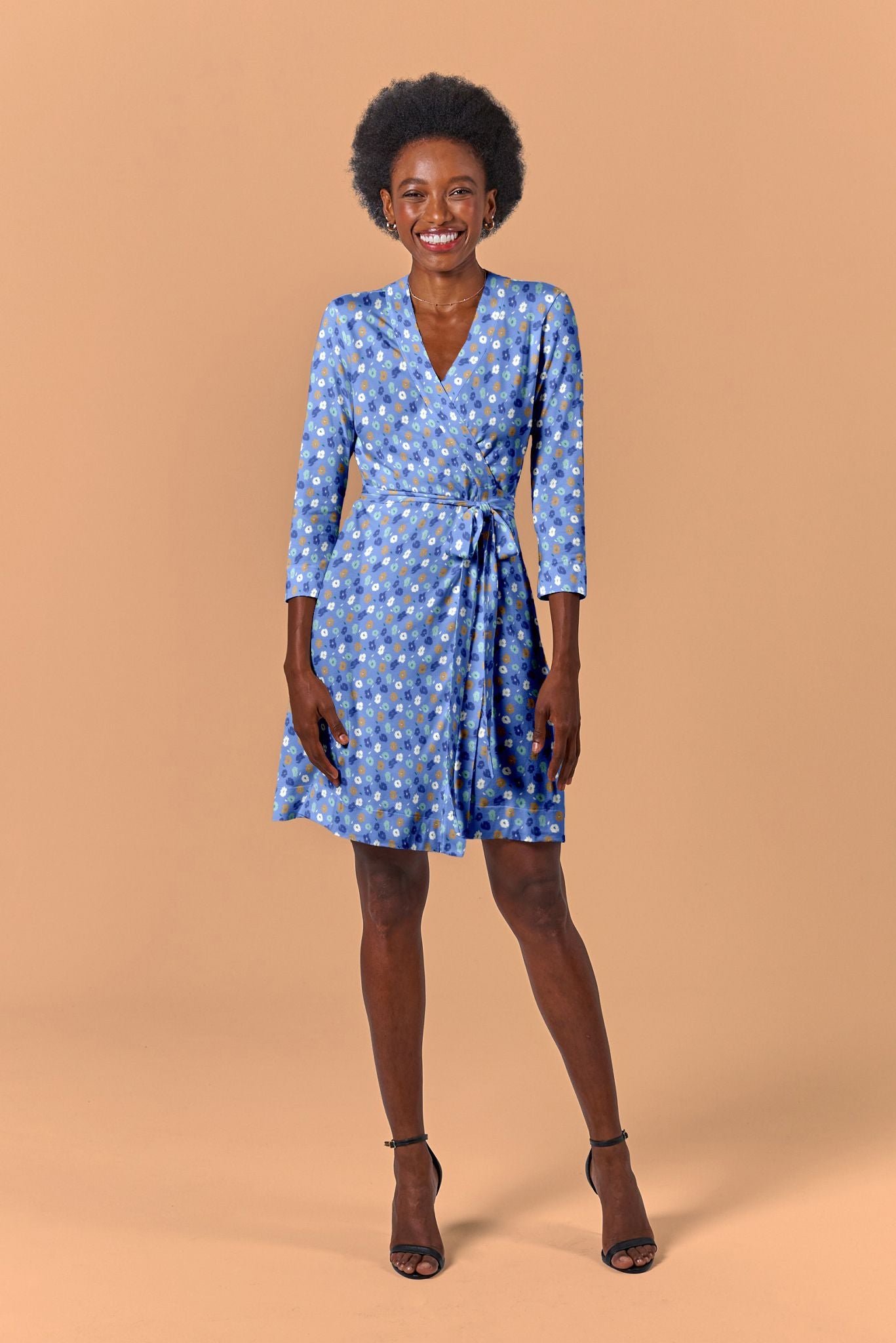 thurley reflection wrap dress Rachel | Cornflower Poppies Micro Pre-sale orig tag OFFLINE By Aerie Real This gorgeous full skirted YOUR ZOO SIZE:EXTRA LARGE